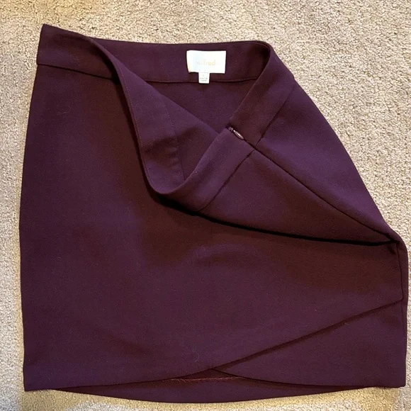 WILFRED Plum Wrap-Front Tulip Style Mini Skirt size small - Picture 6 of 8